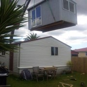 Cabin Dropped by Crane Cabin Dropped by Crane